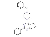 4-(4-benzyl-1-piperazinyl)-2-phenyl-6,7-dihydro-5H-cyclopenta[d]pyrimidine
