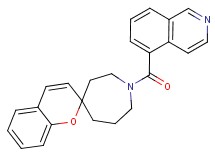 1-(isoquinolin-5-ylcarbonyl)spiro[azepane-4,2'-chromene]