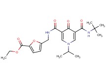 ethyl 5-{[({5-[(tert-butylamino)carbonyl]-1-isopropyl-4-oxo-1,4-dihydro-3-pyridinyl}carbonyl)amino]methyl}-2-furoate