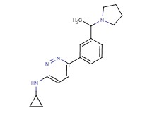 N-cyclopropyl-6-[3-(1-pyrrolidin-1-ylethyl)phenyl]pyridazin-3-amine