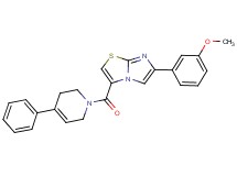 6-(3-methoxyphenyl)-3-[(4-phenyl-3,6-dihydro-1(2H)-pyridinyl)carbonyl]imidazo[2,1-b][1,3]thiazole