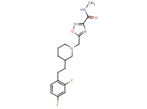 5-({3-[2-(2,4-difluorophenyl)ethyl]-1-piperidinyl}methyl)-N-methyl-1,2,4-oxadiazole-3-carboxamide