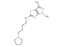 1,3-dimethyl-N-(4-pyrrolidin-1-ylbutyl)-1H-pyrazolo[3,4-d][1,3]thiazol-5-amine