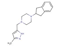 1-(2,3-dihydro-1H-inden-2-yl)-4-[(3-methyl-1H-pyrazol-5-yl)methyl]piperazine