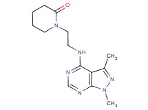 1-{2-[(1,3-dimethyl-1H-pyrazolo[3,4-d]pyrimidin-4-yl)amino]ethyl}-2-piperidinone