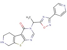 3-[1-(3-pyridin-4-yl-1,2,4-oxadiazol-5-yl)ethyl]-5,6,7,8-tetrahydropyrido[4',3':4,5]thieno[2,3-d]pyrimidin-4(3H)-one