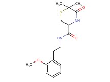 N-[2-(2-methoxyphenyl)ethyl]-6,6-dimethyl-5-oxothiomorpholine-3-carboxamide