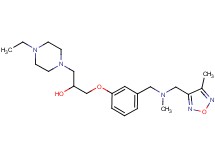 1-(4-ethyl-1-piperazinyl)-3-[3-({methyl[(4-methyl-1,2,5-oxadiazol-3-yl)methyl]amino}methyl)phenoxy]-2-propanol