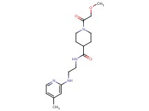 1-(methoxyacetyl)-N-{2-[(4-methyl-2-pyridinyl)amino]ethyl}-4-piperidinecarboxamide
