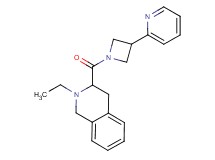 2-ethyl-3-{[3-(2-pyridinyl)-1-azetidinyl]carbonyl}-1,2,3,4-tetrahydroisoquinoline