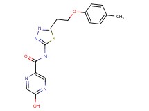 5-hydroxy-N-{5-[2-(4-methylphenoxy)ethyl]-1,3,4-thiadiazol-2-yl}pyrazine-2-carboxamide