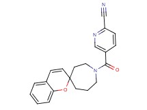 5-(1H-spiro[azepane-4,2'-chromen]-1-ylcarbonyl)pyridine-2-carbonitrile