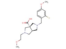 (3aS*,6aS*)-2-(2-fluoro-4-methoxybenzyl)-5-(2-methoxyethyl)hexahydropyrrolo[3,4-c]pyrrole-3a(1H)-carboxylic acid
