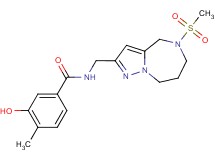 3-hydroxy-4-methyl-N-{[5-(methylsulfonyl)-5,6,7,8-tetrahydro-4H-pyrazolo[1,5-a][1,4]diazepin-2-yl]methyl}benzamide