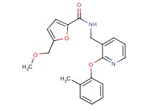 5-(methoxymethyl)-N-{[2-(2-methylphenoxy)-3-pyridinyl]methyl}-2-furamide