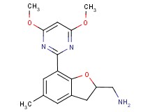 1-[7-(4,6-dimethoxypyrimidin-2-yl)-5-methyl-2,3-dihydro-1-benzofuran-2-yl]methanamine