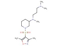 N-{1-[(3,5-dimethyl-4-isoxazolyl)sulfonyl]-3-piperidinyl}-N,N',N'-trimethyl-1,3-propanediamine