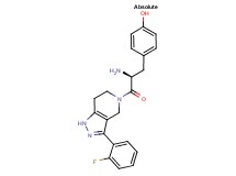4-{(2S)-2-amino-3-[3-(2-fluorophenyl)-1,4,6,7-tetrahydro-5H-pyrazolo[4,3-c]pyridin-5-yl]-3-oxopropyl}phenol