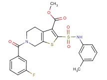 methyl 6-(3-fluorobenzoyl)-2-{[(3-methylphenyl)amino]sulfonyl}-4,5,6,7-tetrahydrothieno[2,3-c]pyridine-3-carboxylate
