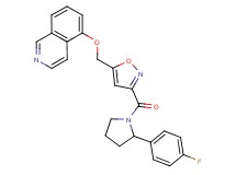 5-[(3-{[2-(4-fluorophenyl)-1-pyrrolidinyl]carbonyl}-5-isoxazolyl)methoxy]isoquinoline