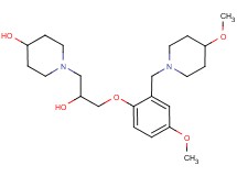 1-(2-hydroxy-3-{4-methoxy-2-[(4-methoxy-1-piperidinyl)methyl]phenoxy}propyl)-4-piperidinol