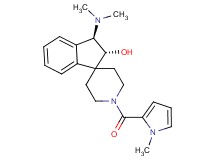 (2R*,3R*)-3-(dimethylamino)-1'-[(1-methyl-1H-pyrrol-2-yl)carbonyl]-2,3-dihydrospiro[indene-1,4'-piperidin]-2-ol