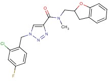 1-(2-chloro-4-fluorobenzyl)-N-(2,3-dihydro-1-benzofuran-2-ylmethyl)-N-methyl-1H-1,2,3-triazole-4-carboxamide