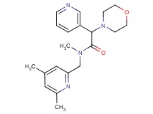 N-[(4,6-dimethylpyridin-2-yl)methyl]-N-methyl-2-morpholin-4-yl-2-pyridin-3-ylacetamide