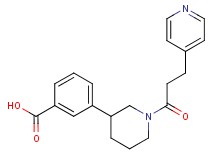 3-[1-(3-pyridin-4-ylpropanoyl)piperidin-3-yl]benzoic acid