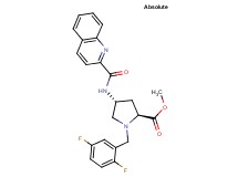 methyl (4R)-1-(2,5-difluorobenzyl)-4-[(2-quinolinylcarbonyl)amino]-L-prolinate
