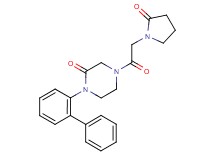 1-(2-biphenylyl)-4-[(2-oxo-1-pyrrolidinyl)acetyl]-2-piperazinone