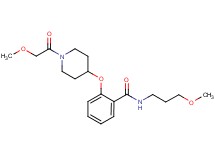 2-{[1-(methoxyacetyl)-4-piperidinyl]oxy}-N-(3-methoxypropyl)benzamide