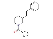 1-(cyclobutylcarbonyl)-3-(2-phenylethyl)piperidine