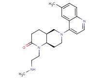 (4aS*,8aR*)-1-[2-(methylamino)ethyl]-6-(6-methylquinolin-4-yl)octahydro-1,6-naphthyridin-2(1H)-one