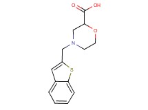 4-(1-benzothien-2-ylmethyl)-2-morpholinecarboxylic acid