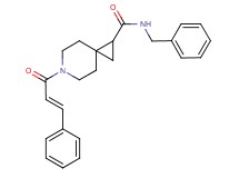 N-benzyl-6-[(2E)-3-phenyl-2-propenoyl]-6-azaspiro[2.5]octane-1-carboxamide