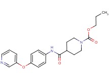 propyl 4-({[4-(pyridin-3-yloxy)phenyl]amino}carbonyl)piperidine-1-carboxylate