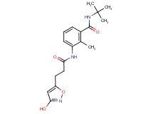 N-(tert-butyl)-3-{[3-(3-hydroxyisoxazol-5-yl)propanoyl]amino}-2-methylbenzamide