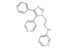 N-[2-(4-phenyl-5-pyridin-4-yl-1H-imidazol-1-yl)ethyl]pyridin-3-amine