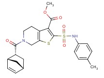 methyl 6-[(1R*,2R*,4R*)-bicyclo[2.2.1]hept-5-en-2-ylcarbonyl]-2-{[(4-methylphenyl)amino]sulfonyl}-4,5,6,7-tetrahydrothieno[2,3-c]pyridine-3-carboxylate