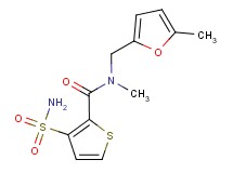 3-(aminosulfonyl)-N-methyl-N-[(5-methyl-2-furyl)methyl]thiophene-2-carboxamide