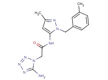 2-(5-amino-1H-tetrazol-1-yl)-N-[3-methyl-1-(3-methylbenzyl)-1H-pyrazol-5-yl]acetamide
