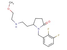 1-(2,3-difluorobenzyl)-5-{2-[(2-methoxyethyl)amino]ethyl}-2-pyrrolidinone