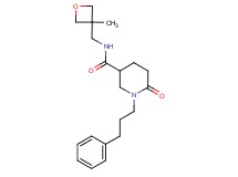 N-[(3-methyl-3-oxetanyl)methyl]-6-oxo-1-(3-phenylpropyl)-3-piperidinecarboxamide