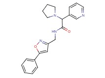 N-[(5-phenylisoxazol-3-yl)methyl]-2-pyridin-3-yl-2-pyrrolidin-1-ylacetamide