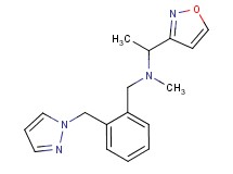 (1-isoxazol-3-ylethyl)methyl[2-(1H-pyrazol-1-ylmethyl)benzyl]amine