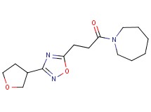1-{3-[3-(tetrahydrofuran-3-yl)-1,2,4-oxadiazol-5-yl]propanoyl}azepane