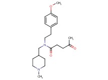 N-[2-(4-methoxyphenyl)ethyl]-N-[(1-methyl-4-piperidinyl)methyl]-4-oxopentanamide