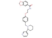 N-[2-(4-{[2-(3-pyridinyl)-1-piperidinyl]methyl}phenoxy)ethyl]-1,3-benzodioxole-5-carboxamide