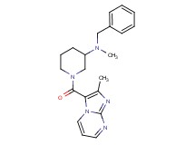 N-benzyl-N-methyl-1-[(2-methylimidazo[1,2-a]pyrimidin-3-yl)carbonyl]-3-piperidinamine